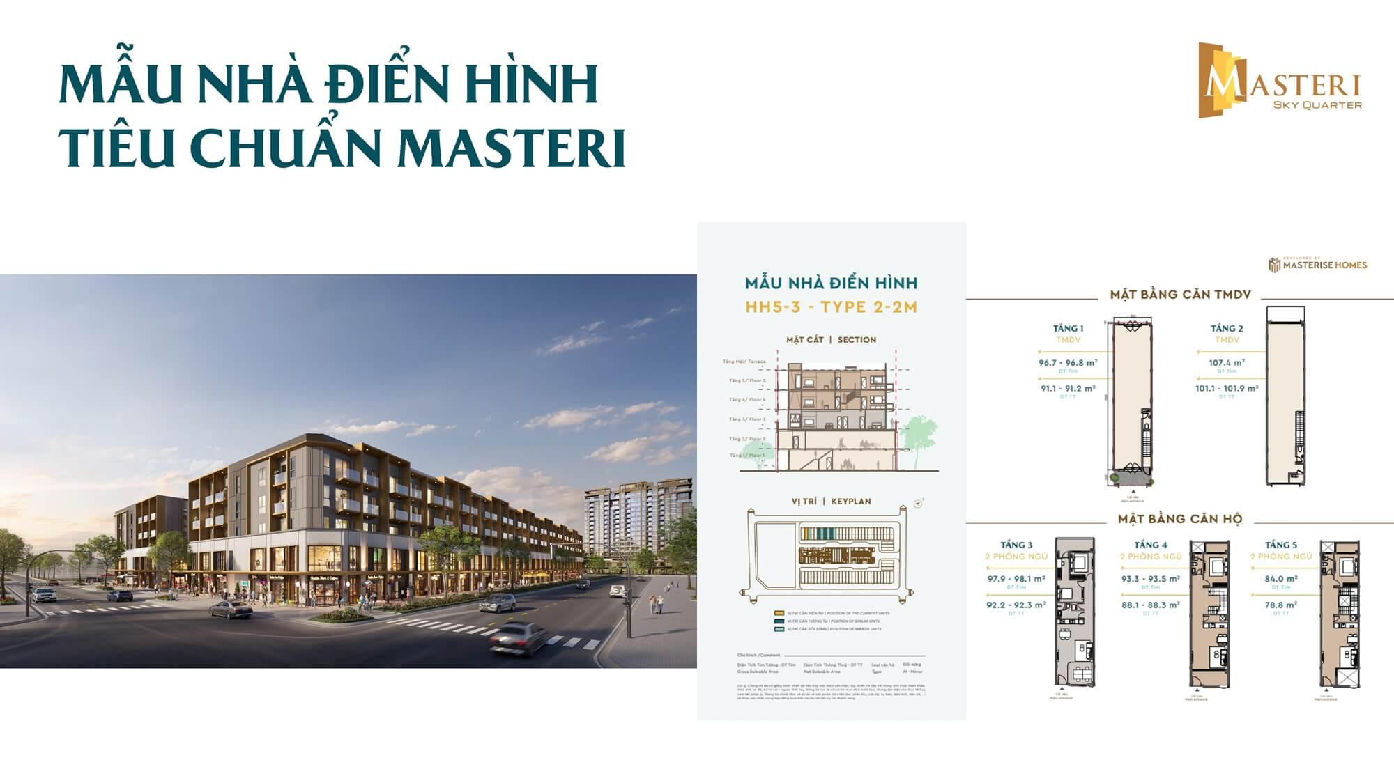 mặt bằng căn thương mại dịch vụ masteri sky quarter đan phượng