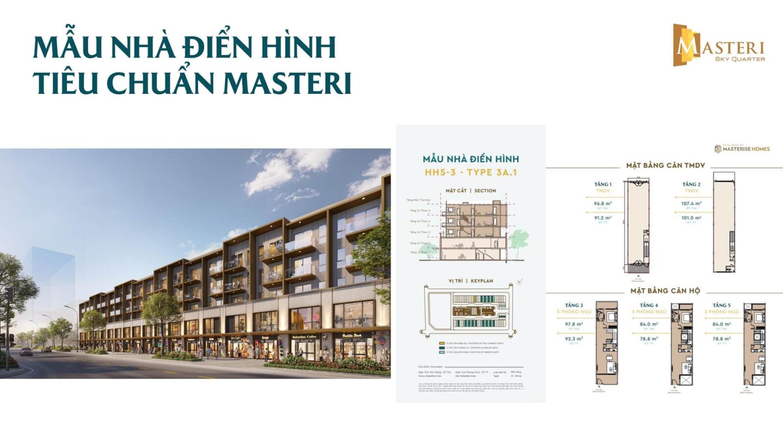 mặt bằng căn thương mại dịch vụ masteri sky quarter đan phượng