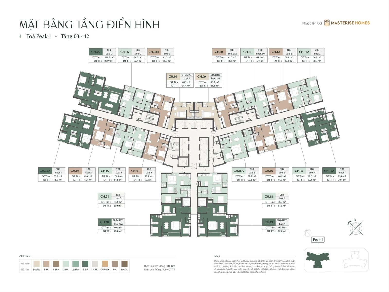 mặt bằng dự án lumiere essence peak cổ loa