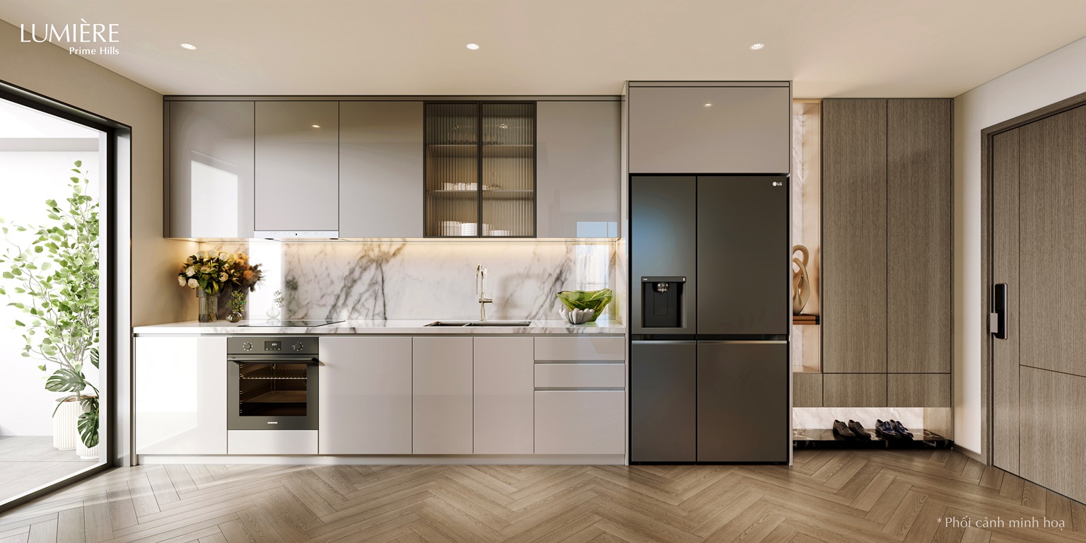 nội thất bàn giao căn hộ lumiere prime hills cổ loa