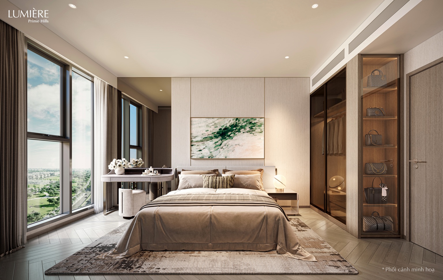 nội thất bàn giao căn hộ lumiere prime hills cổ loa