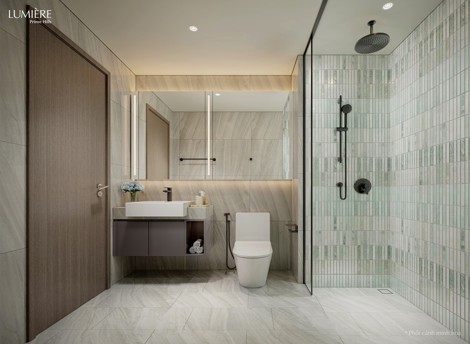 nội thất bàn giao căn hộ lumiere prime hills cổ loa