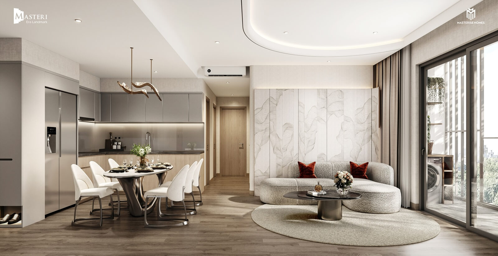 nội thất căn hộ masteri era landmark ocean park 3 hưng yên