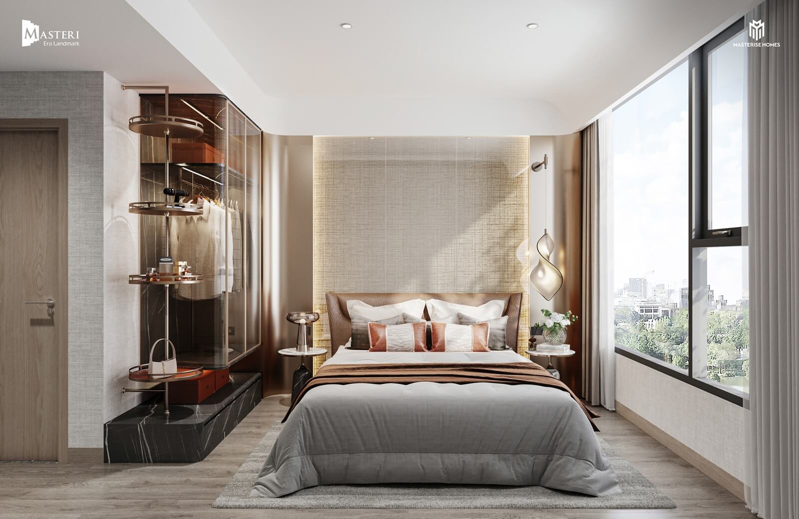 nội thất căn hộ masteri era landmark ocean park 3 hưng yên