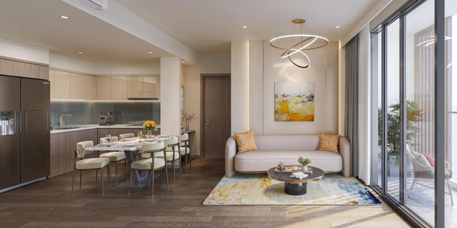 nội thất căn hộ masteri sky quarter đan phượng